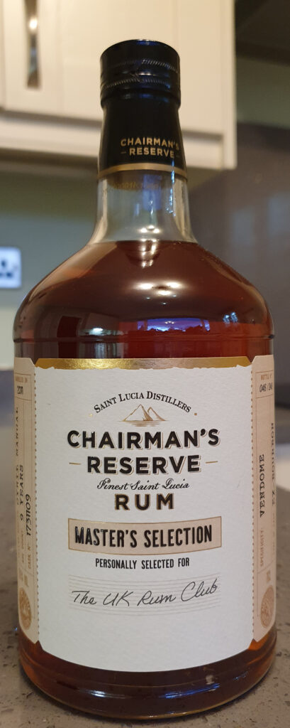 Chairman's Reserve Master's Selection 9 ans (2011) - The UK Rum Club